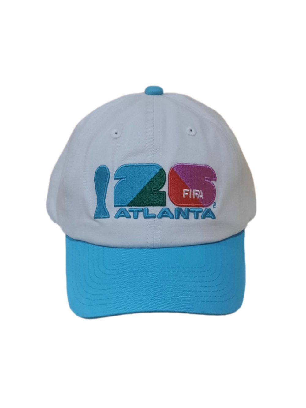 FIFA World Cup 2026 Atlanta Soccer Cap/Hat in Beige/Blue Officially Licensed